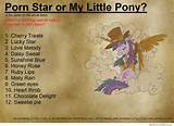 Porn Star Or My Little Pony To These Names Belong To Ponies Or Porn