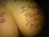 naked pic 2.jpg in gallery My slut\'s ass/body writing (Picture 3 ...