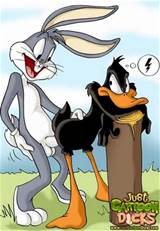 Bugs Bunny and Daffy Duck in gay cartoon porn