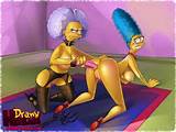 Marge Simpson is cartoon hero from The Simpsons Naked