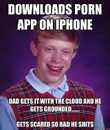 Downloads porn app on iPhone Dad gets it with the cloud and - Bad Luck ...
