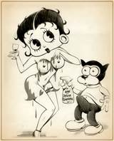 Free Drawn Porn Betty Boop The Simpsons And King Of The Hill Sketch