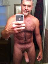 Hot Naked Male Self Pics Defined Bearded Hairy Dad With A Thick