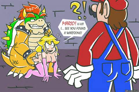 Mario Brothers 677874 Bowser DonCorneo Mario Princess Peach Super