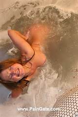 Paingate Innocent Blonde Is Lashed In Hot Tube At DbNaked Com