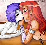 Raven Kissing Starfire Rule34 Adult Pictures Luscious Hentai And