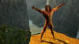 tarzan nude naked jungle cliff daz 3D digital fantasy hero hunk