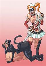 Catwoman & Harley Quinn Bizarre Futa Porn