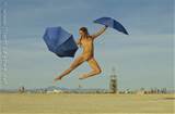 Burning Man Umbrella Girl