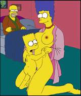 Marge Simpson has pulled up her skirt and just waiting for you!