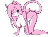 ... cat_ears cute furry hot looking_at_viewer pink_hair sexy tail vg_cats