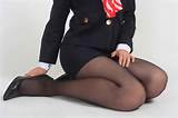 Free porn pics of China Flight Attendant Cosplay in Black Pantyhose 9 ...