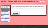 porn star name generator 16 porn star name generator 17 porn star name ...