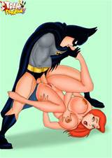 Horny Batman passionately drills busty redheadâ€™s pussy