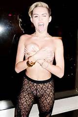 Miley Cyrus Exposes Herself Topless & Pussy