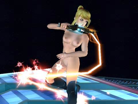 metroid super smash bros. samus aran screen capture photoshop nude ...