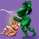 Posted 30 April 2006 - 08:39 PM. Powergirl whacks off the She Hulk