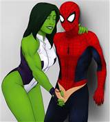 She-Hulk jerking off Spider-Man by Frosty19_40