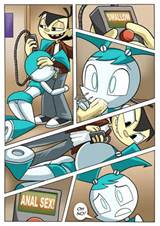 Cute teenage robot is tied up and undressed by tentacles, her perfect ...