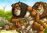 the_lion anthro balls biceps big_muscles big_penis black_fur buck_(ice ...