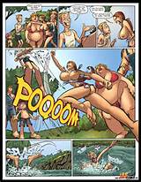 Adult comic pics - Swimming naked - Cartoon Porn Pictures - Picture 1