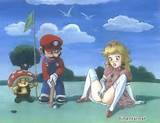 Super Mario and Princess Peach