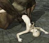 monster blonde porn6 180x180 Little elf fucked hard by 3d demon.