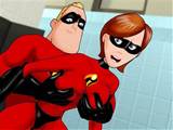 Mr. Incredible fucked her horny wife, hot cartoon porn